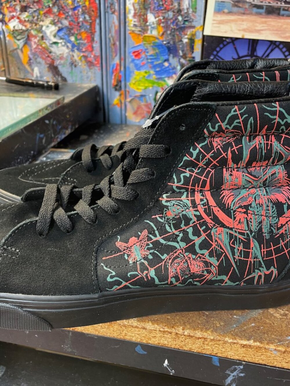 Vans Sk8-Hi Dark Omens Glow Black Size US 11 Men New VN0A32QGYHD Sneakers